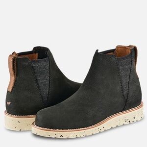 NWT‎ Irish Setter Fifty Women's 6-inch Pull-On Leather Chelsea Boot Black Size 8